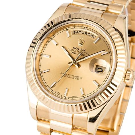 bobs used gold rolex 41m president|Rolex presidential bracelet.